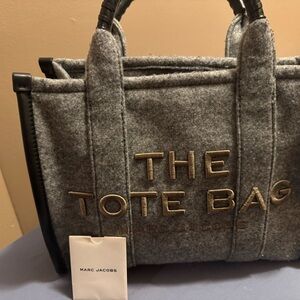 Marc Jacobs Gray and Black Tote Bag